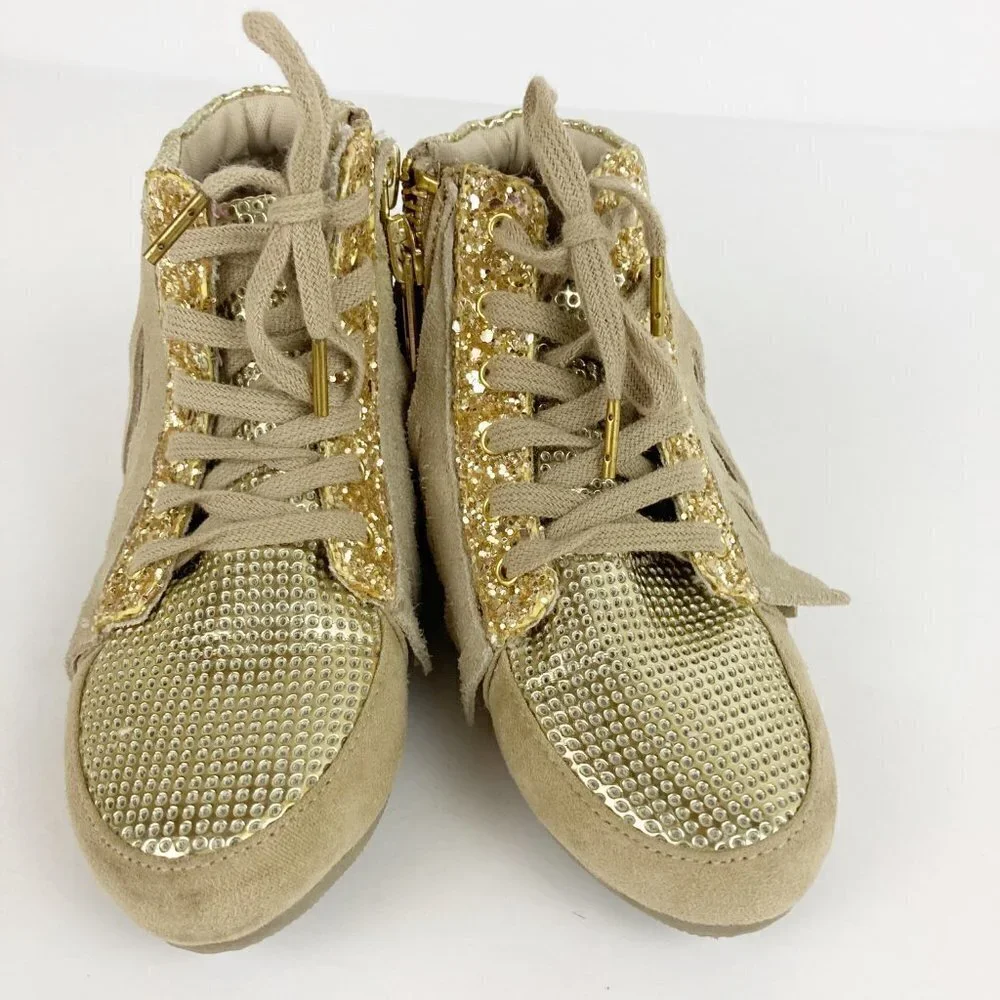 Joyfolie Toddler Felicity Fringe Sneaker Booties Sz 8